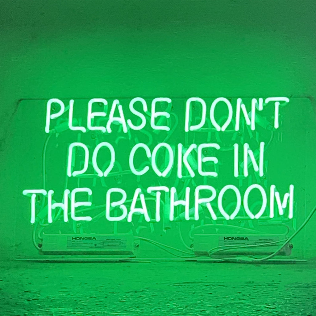 Please Don't Do Coke in The Bathroom — Neon Sign