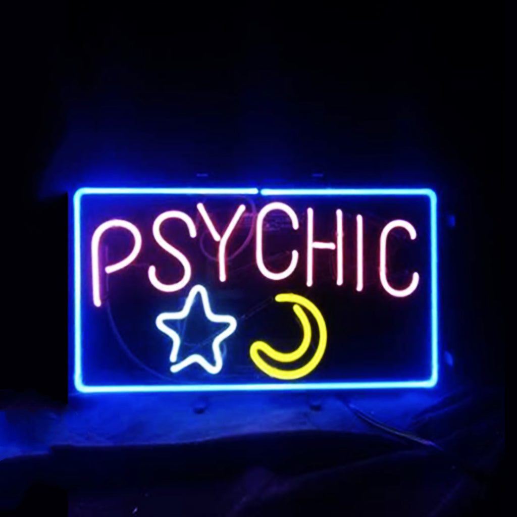 Psychic Moon &amp; Star — Neon Sign