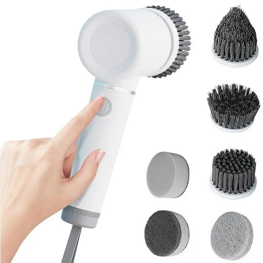 Neon Electric Spin Scrubber (with 5 brush heads)