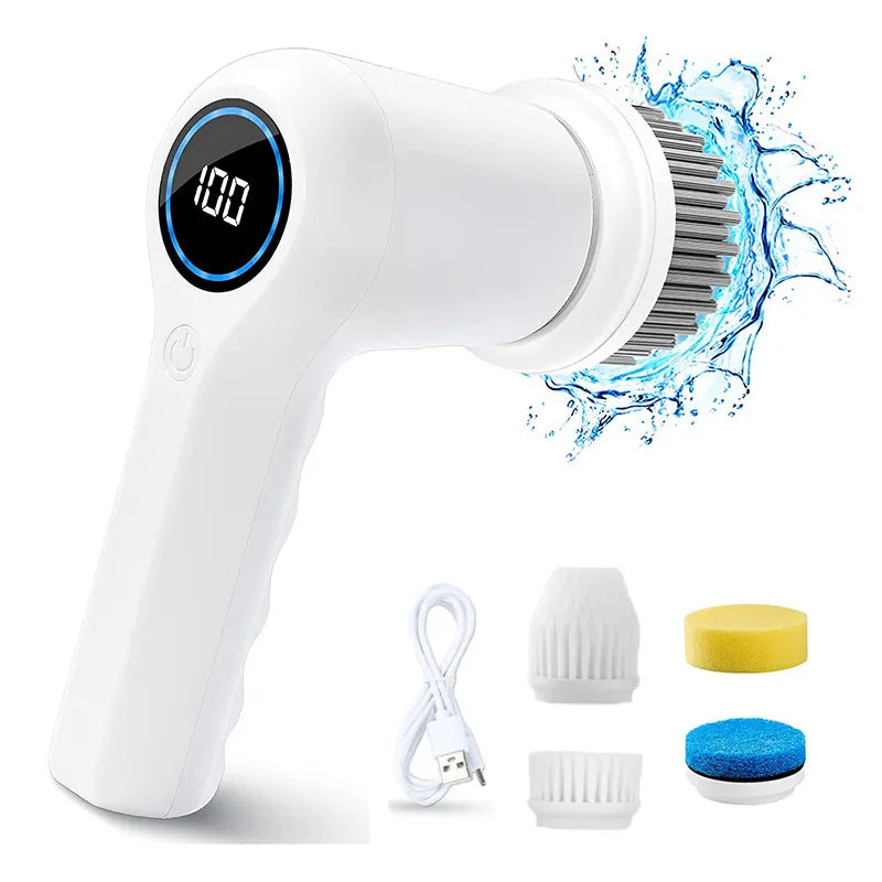 Neon Sensor Electric Spin Scrubber (with 4 brush heads)